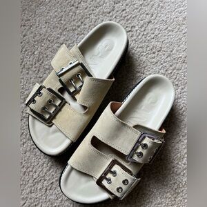 GANNI Egret platform sandals